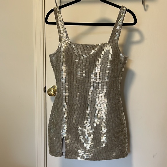 Silver Staud Beaded Le Sable Dress - Picture 7 of 12